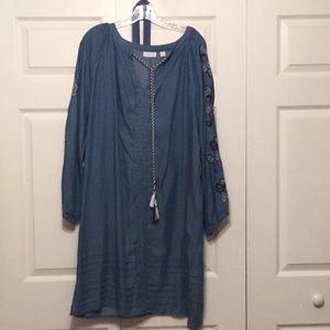 Denim blue dress